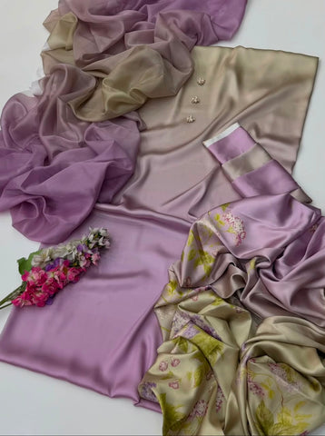 HADIZOUTFIT NEW DIGITAL PRINTED SILK FORMAL WEAR
