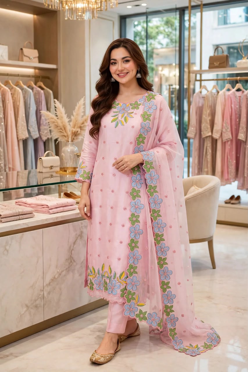 HADIZOUTFIT NEW SHEESHA SILK PARTY WEAR EEZZ-229