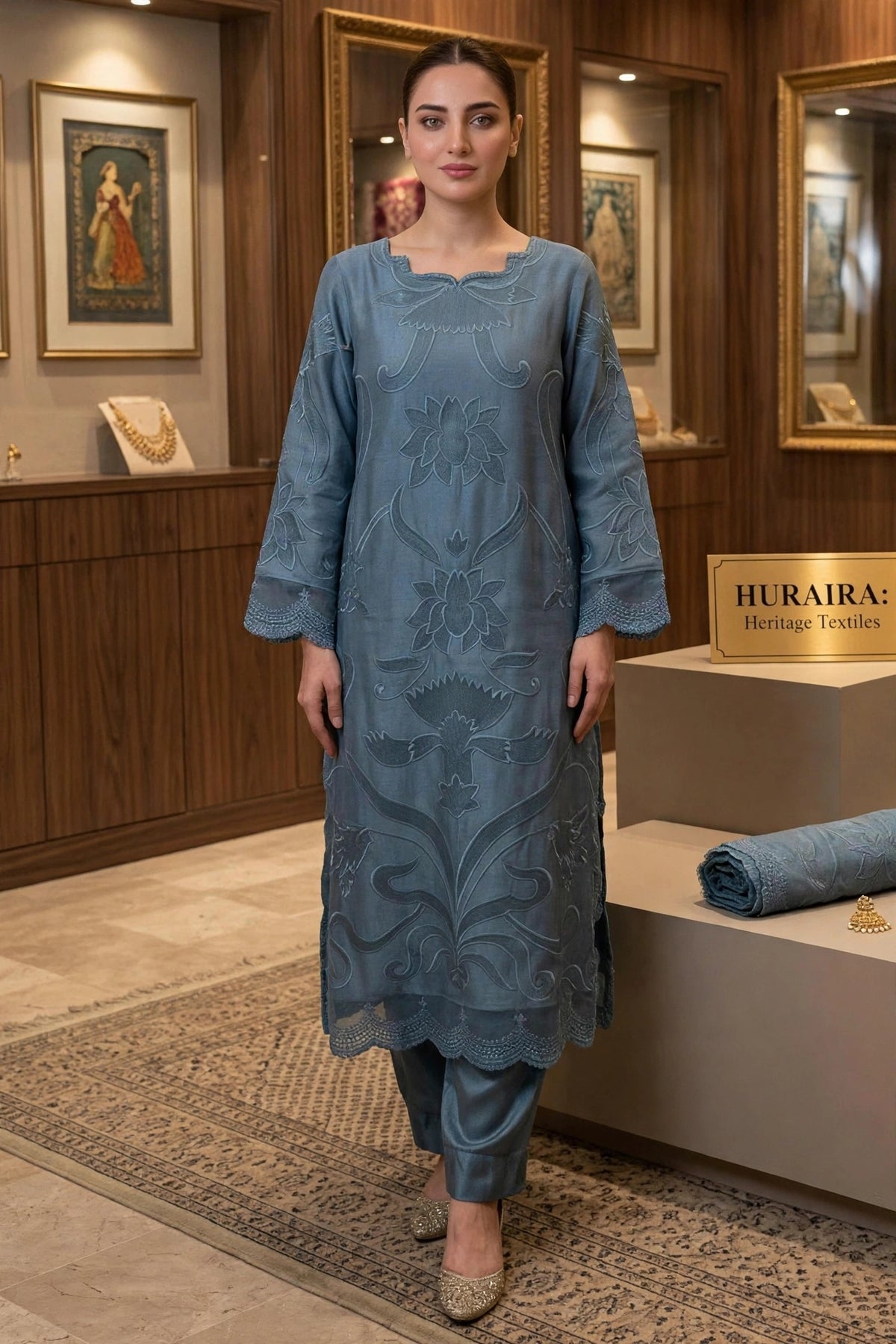 HADIZOUTFIT NEW LAZER SILK PARTY WEAR DEZZ-282