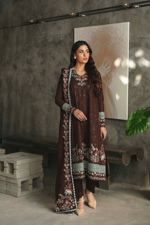 HADIZOUTFIT BROWN NEW LUXURY LAWN COLLECTION