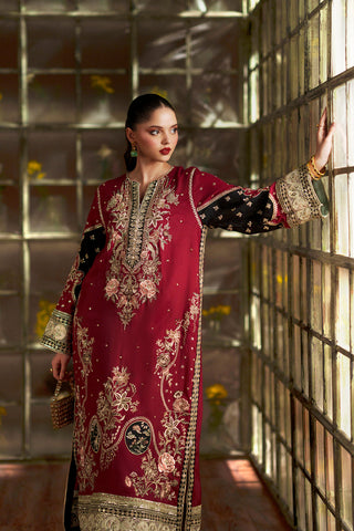 ETHNC NEW RED SILK PARTY WEAR FDZZ-103
