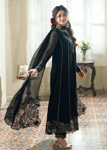 AZURE NEW BLACK CHIFFON PARTY WEAR CFEZ-118