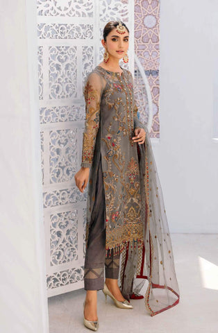 Emaan Adeel Embroidered Organza Suits EA22VE-2 VE-203