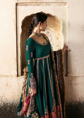 HUSSAIN REHAR NEW RAW SILK MAXI