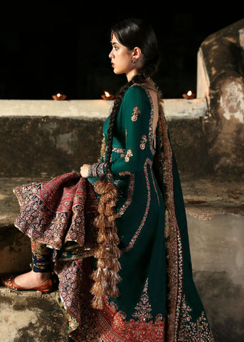 HUSSAIN REHAR NEW RAW SILK MAXI