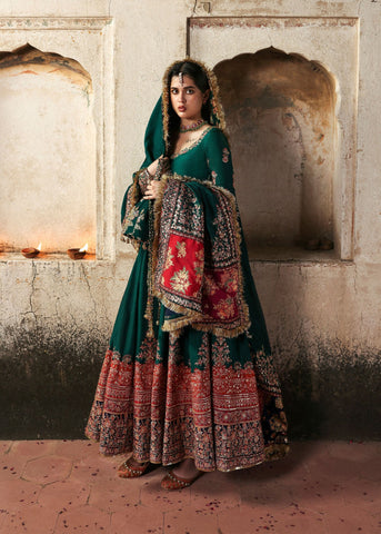 HUSSAIN REHAR NEW RAW SILK MAXI
