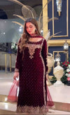 ANEELAS NEW VELVET PARTY WEAR EFZZ-5027